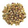 Brass Rhinestone Spacer Beads RB-A014-Z6mm-37G-3