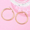 Ion Plating(IP) 304 Stainless Steel Hoop Earrings EJEW-N0016-11G-E-5
