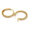 Rack Plating Brass Textured Ring Hoop Earrings EJEW-K263-33G-2