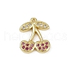 Brass Micro Pave Cubic Zirconia Pendants KK-M322-48G-04-1