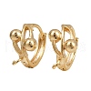 Brass Hoop Earring Findings KK-P310-32G-1