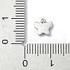 304 Stainless Steel White Enamel Charms STAS-L022-439P-02-3
