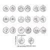 10Pcs 10 Styles 304 Stainless Steel Pendants STAS-CJ0001-222-2