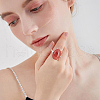 Beebeecraft 1Pc Adjustable Rhodium Plated 925 Sterling Silver Ring Findings STER-BBC0006-89-6