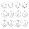 ARRICRAFT 18Pcs 3 Style 304 Stainless Steel Pendants STAS-AR0001-79-1