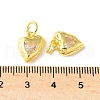 Brass Micro Pave Cubic Zirconia Pendants KK-U067-10G-04-3