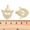 Brass Pave Cubic Zirconia Pendants KK-U009-10A-G-3