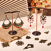 Tibetan Style Alloy Chandelier Components Links and Iron Chandelier Component Links PALLOY-TA0001-56AB-8