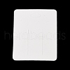 Rectangle Paper Hair Clip Display Cards AJEW-A051-01-2