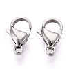 304 Stainless Steel Lobster Claw Clasps STAS-T065-15mm-34P-1