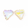 Brass Cubic Zirconia Pendants KK-A181-VF470-1-3