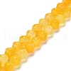 Natural Yellow Agate(Dyed & Heated) Beads Strands G-G203-02A-2