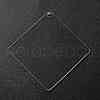 Transparent Acrylic Blank Pendants TACR-Z003-01B-2