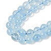 Natural Aquamarine Beads Strands G-P342-10-6mm-A-2