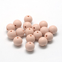 100Pcs Silicone Beads Round Rubber Bead 15MM Loose Spacer