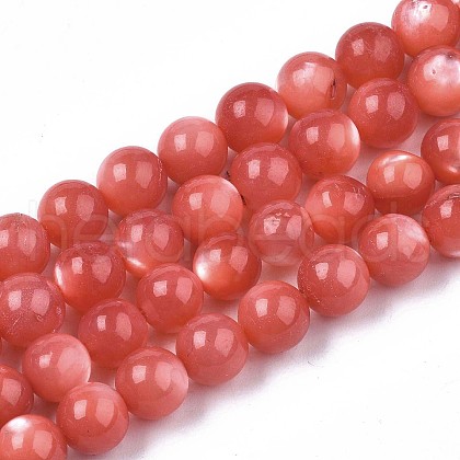 Natural White Shell Mother of Pearl Shell Beads Strands X-SSHEL-T012-06-1
