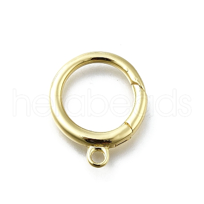 Brass Spring Gate Rings KK-K400-07G-1
