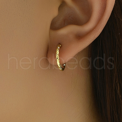 Fashionable Casual Brass Hoop Earrings XY7128-1