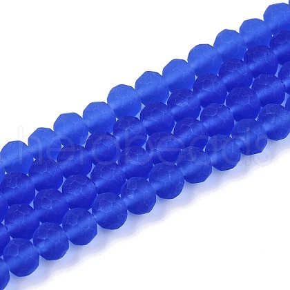 Transparent Glass Beads Strands X-EGLA-A044-T6mm-MD31-1
