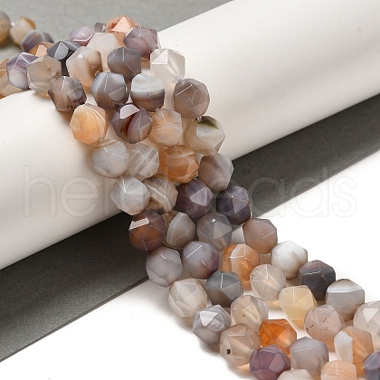 Natural Botswana Agate Beads Strands G-K382-A14-02-1
