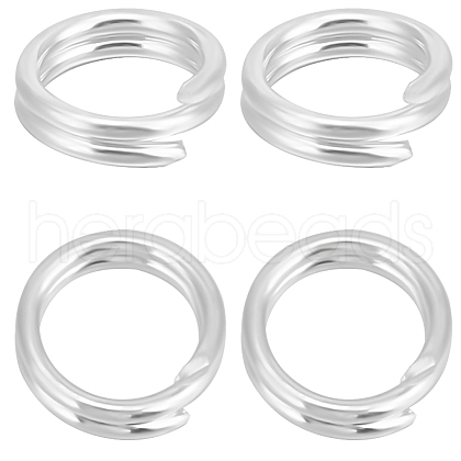 Beebeecraft 10Pcs 925 Sterling Silver Split Jump Rings STER-BBC0007-85A-1