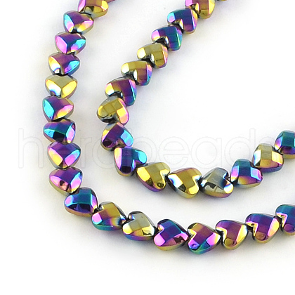 Electroplated Non-magnetic Synthetic Hematite Beads Strands G-R259-42C-1