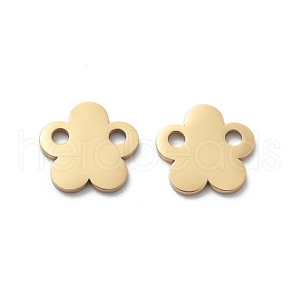 304 Stainless Steel Laser Cut Flower Connector Charms STAS-M111-12G-01-1