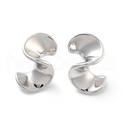 Non-Tarnish 304 Stainless Steel Stud Earrings EJEW-K281-04P-1