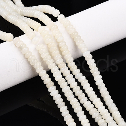 Natural White African Opal Beads Strands G-T140-75C-1