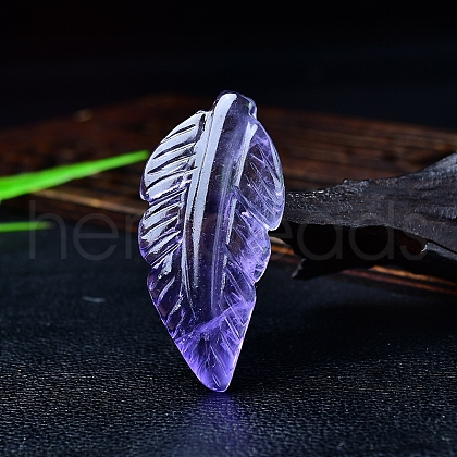 Natural Fluorite Feather Sculpture Display Decorations PW-WG12E25-02-1