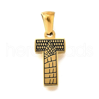 Golden 304 Stainless Steel Pendants STAS-K300-01G-T-1