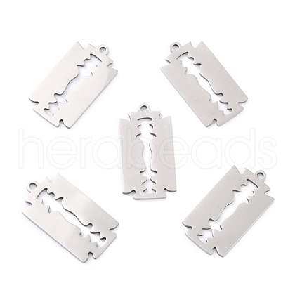 Non-Tarnish 201 Stainless Steel Pendants STAS-K003-09P-1
