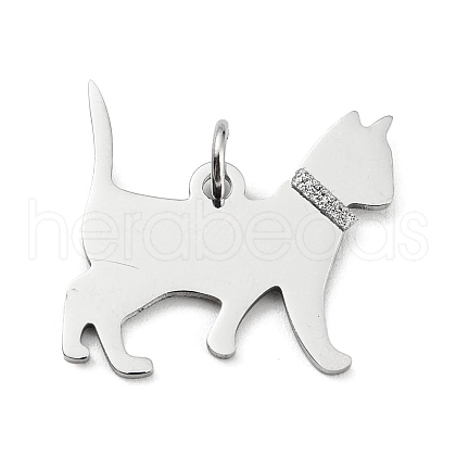 Non-Tarnish 304 Stainless Steel Pendants STAS-E205-06P-1