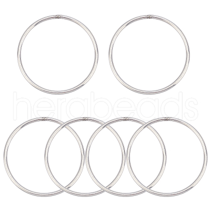 Gorgecraft 6Pcs 304 Stainless Steel Jump Rings STAS-GF0001-14-1