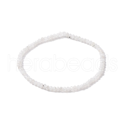 Natural Moonstone Beaded Bracelets BJEW-JB10215-01-1