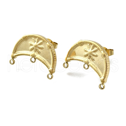 304 Stainless Steel Stud Earring Findings STAS-B087-04G-02-1