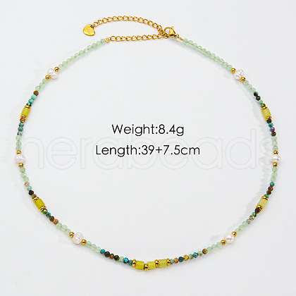 Elegant Handmade Stainless Steel Necklaces QC1219-2-1