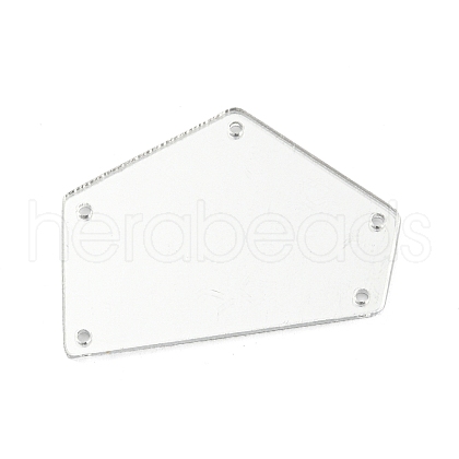 Translucent Acrylic Connector Charms MACR-G065-10A-02-1