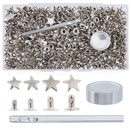 Globleland 1Pc Alloy Head Rivets Supplies AJEW-GL0002-31-1