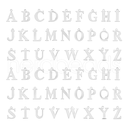 Unicraftale 104Pcs 26 Styles 304 Stainless Steel Charms STAS-UN0057-45-1