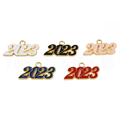 Alloy Enamel Pendants PALLOY-N160-85-G-1