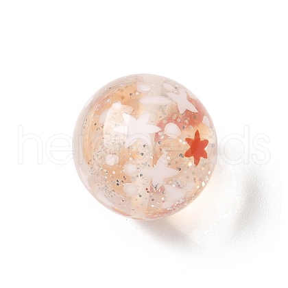 Transparent Resin Enamel Beads RESI-M052-01B-1