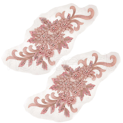 Flower Blossom Sequin Appliques DIY-WH0407-01-1