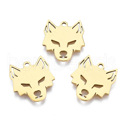 Ion Plating(IP) 201 Stainless Steel Pendants STAS-T044-272G-1
