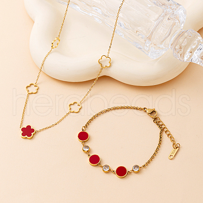Elegant Stainless Steel Jewelry Set ZX0259-1