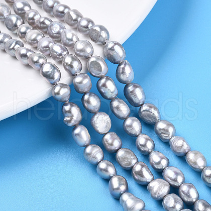 Natural Cultured Freshwater Pearl Beads Strands PEAR-N014-06G-03-1