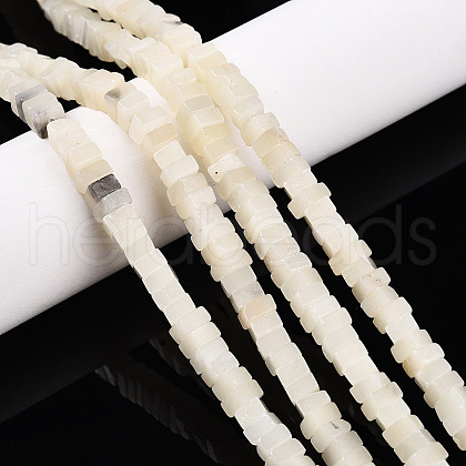 Natural White African Opal Beads Strands G-T140-49A-1