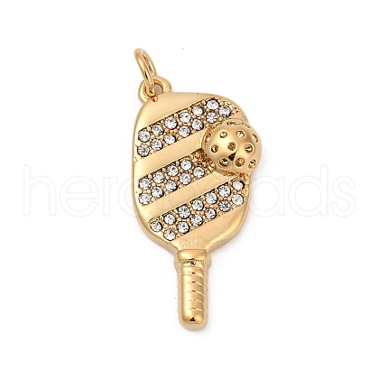 304 Stainless Steel Micro Pave Cubic Zirconia Pendants STAS-D305-02G-E-1