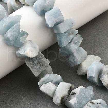Natural Aquamarine Beads Strands G-I283-F28-1