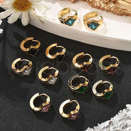 304 Stainless Steel Hoop Earrings EJEW-P309-03G-1